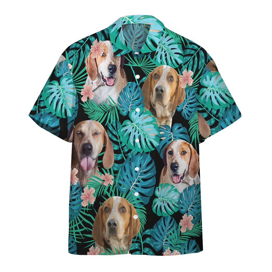 American English Coonhound Dog Summer Custom Short Sleeve Shirt