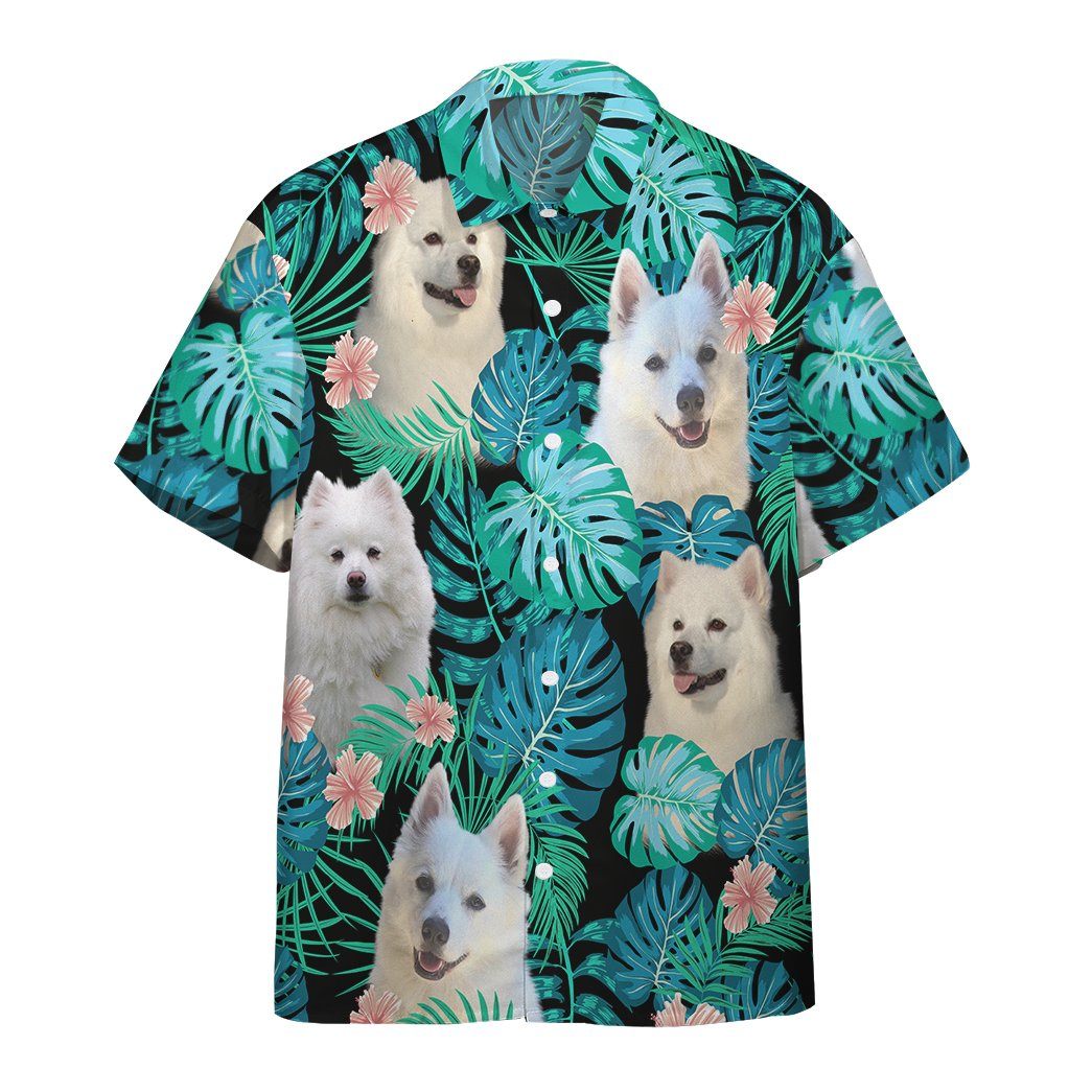 American Eskimo Dog Summer Custom Short Sleeve Shirt