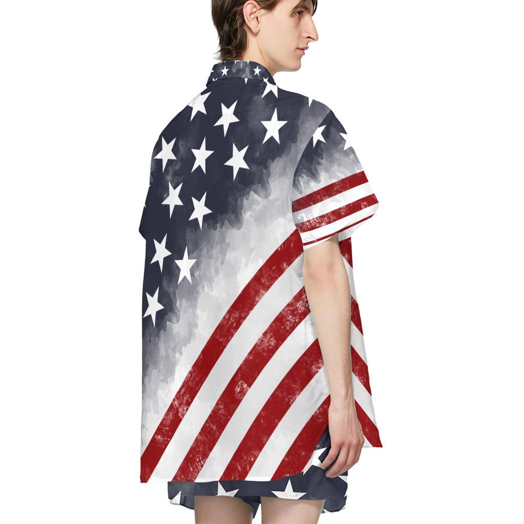 American Flag Custom Short Sleeve Shirt 3