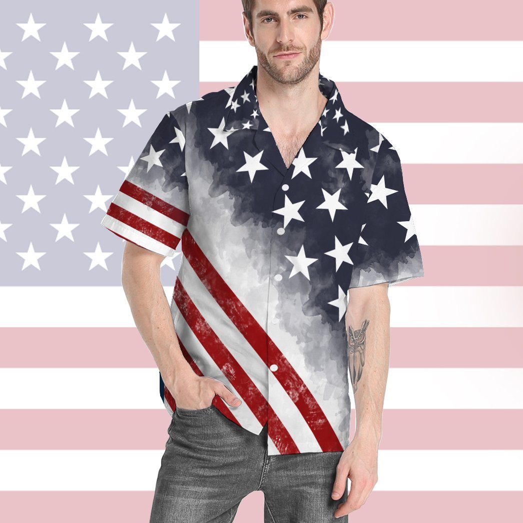 American Flag Custom Short Sleeve Shirt 9