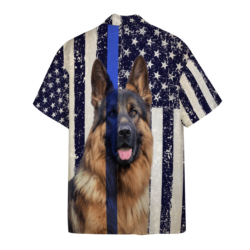 American Police Dog Flag Hawaii Shirt