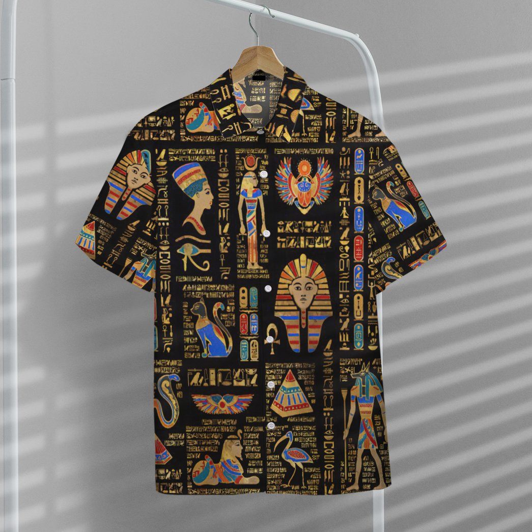 Ancient Egyptian Deities Custom Short Sleeves Shirt 7