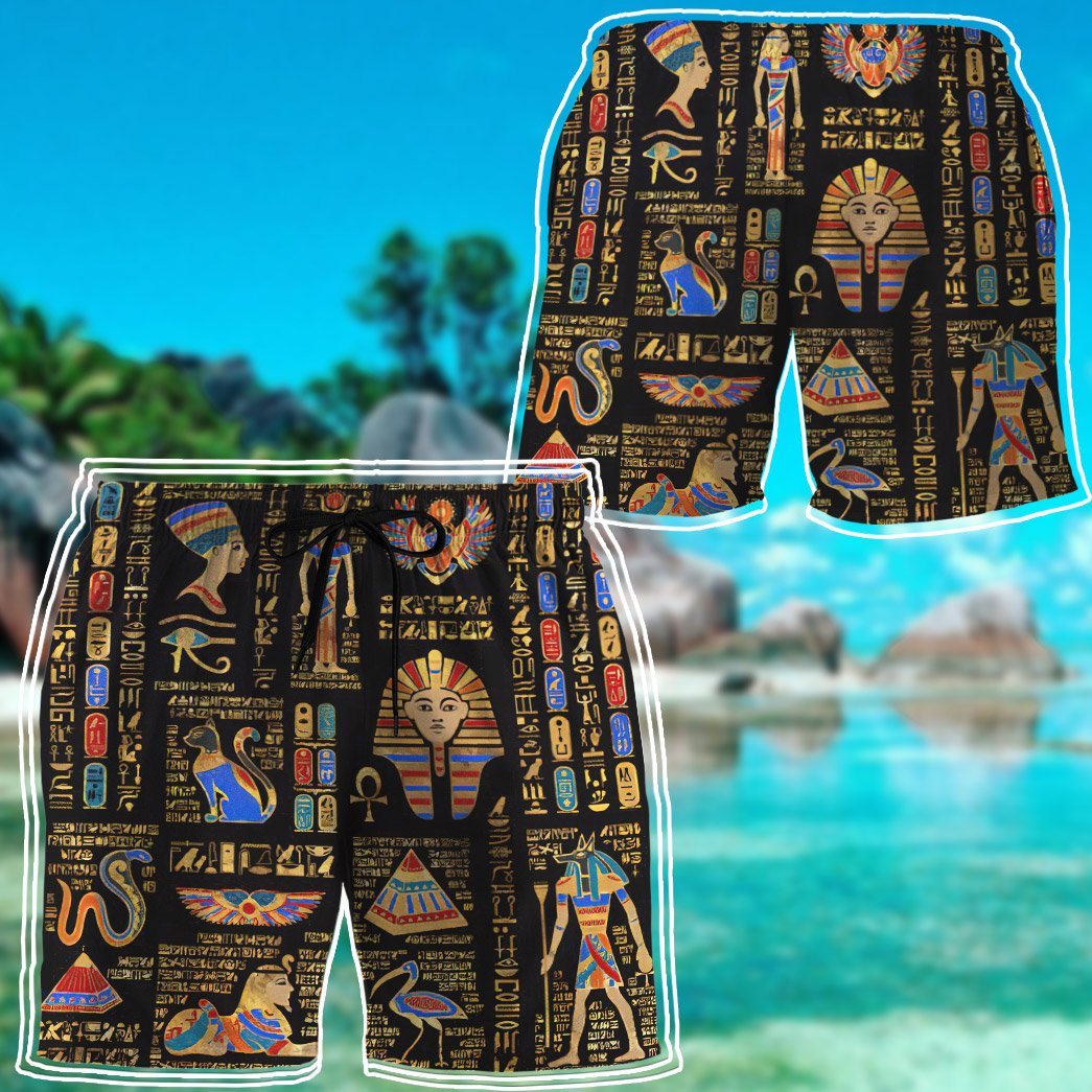 Ancient Egyptian Deities Custom Short Sleeves Shirt 19