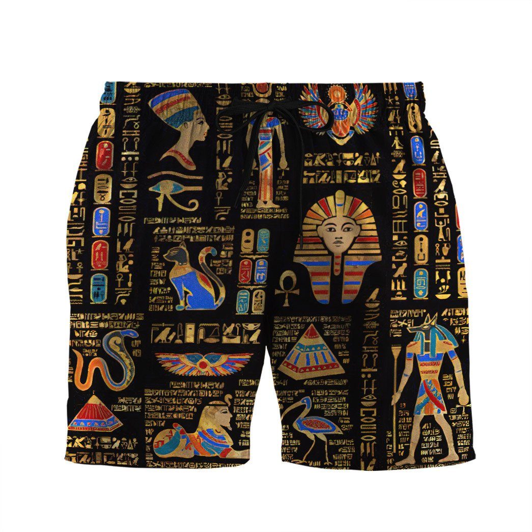 Ancient Egyptian Deities Custom Short Sleeves Shirt 13