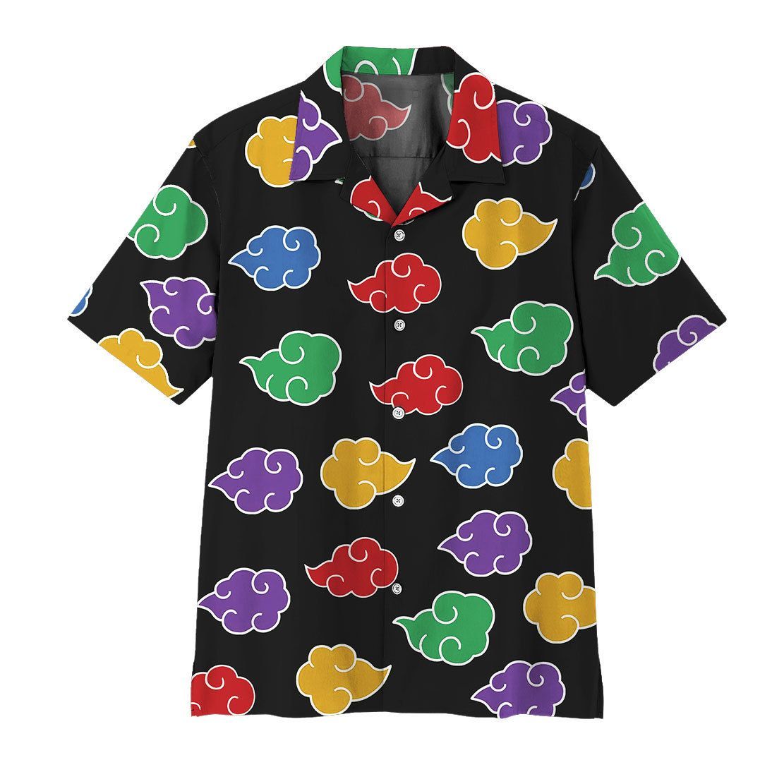 Anime Naruto Shippuden Akatsuki Colorful Pattern Hawaii Shirt
