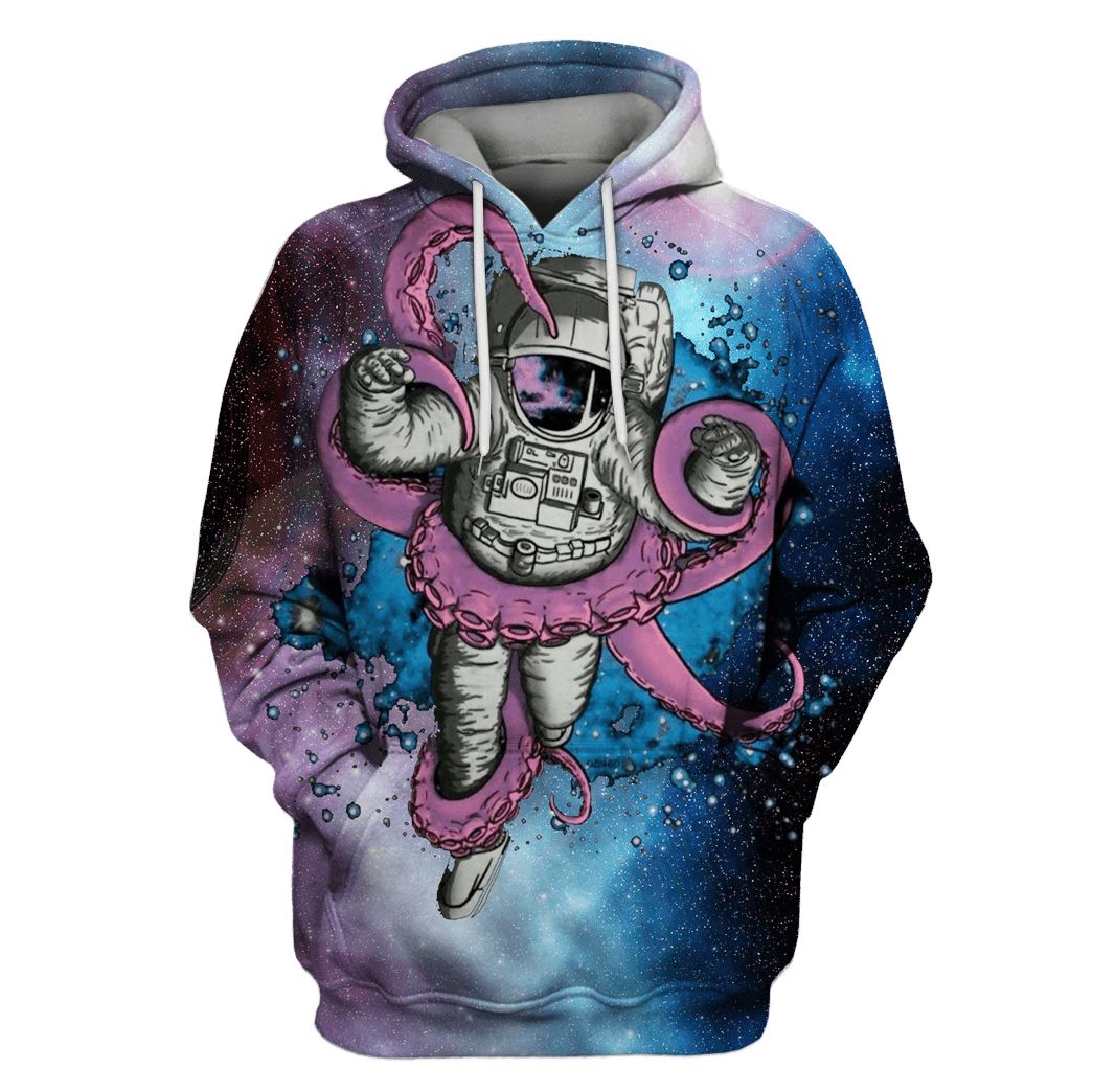 Astronaut and Monster OuterSpace Custom T-shirt – Hoodies Apparel