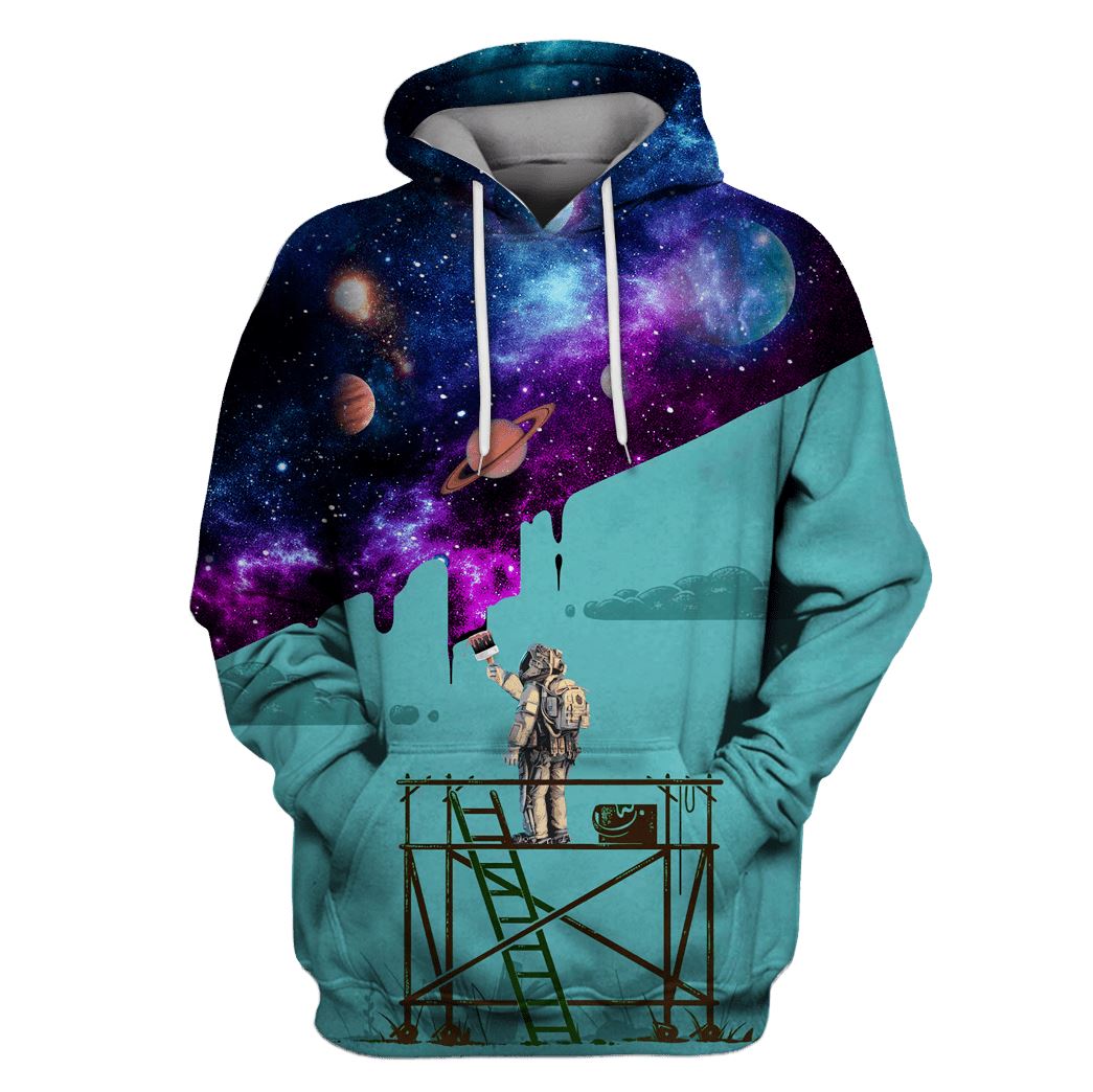 Astronaut Printing OuterSpace Custom T-shirt – Hoodies Apparel