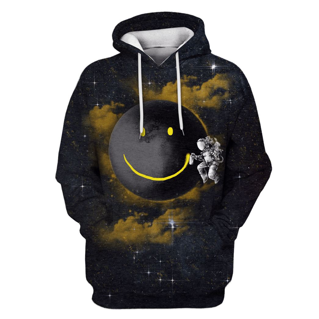 Astronaut with the smile Custom T-shirt – Hoodies Apparel