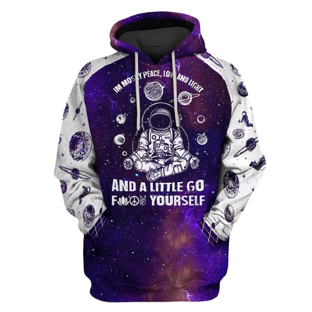 Astronauts Meditating In Universe Custom T-shirt – Hoodies Apparel