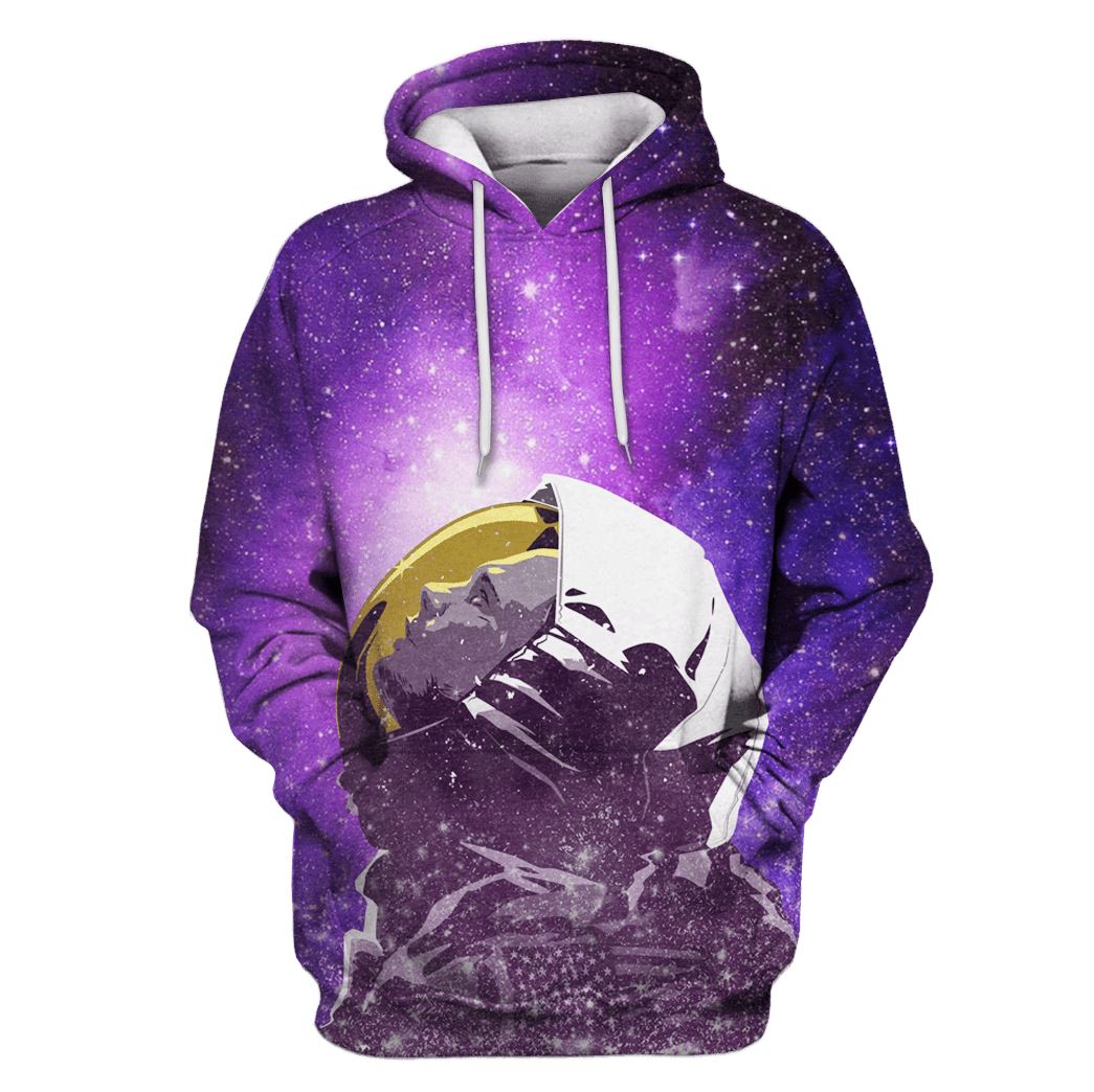 Astronut Looking Up Galaxy Custom T-shirt – Hoodies Apparel