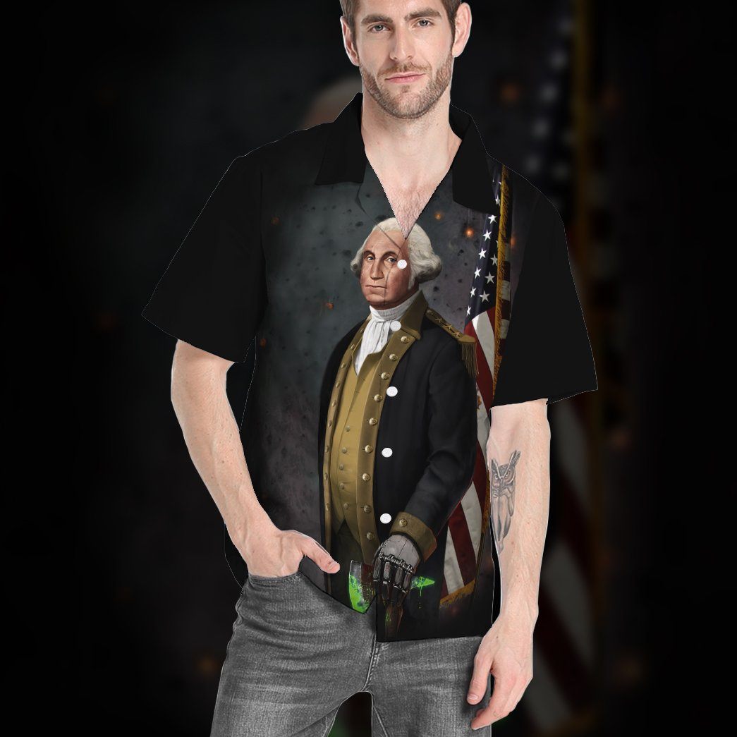 Badassery George Washington Custom Short Sleeve Shirt 9