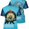 Bear Camping Unique All Over Print T-Shirt Hoodie Gift Ideas 3