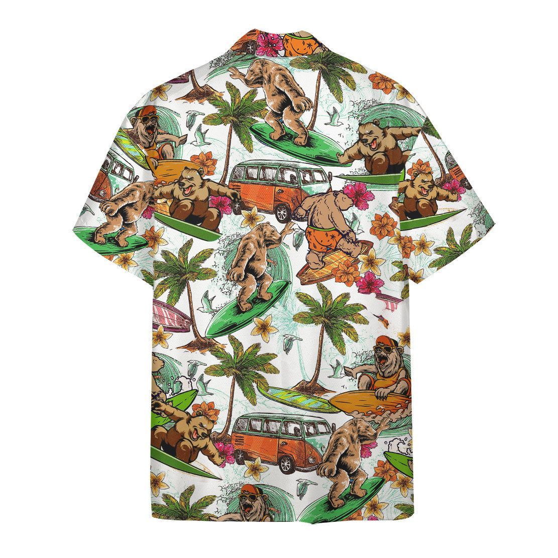 Bear Surfing Hawaii Shirt 1