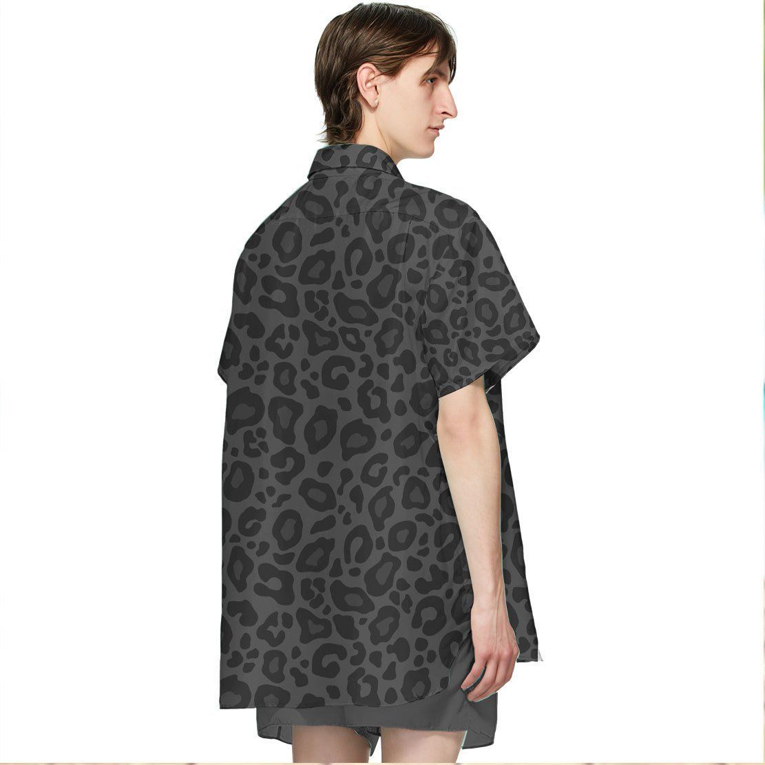 Black Leopard Custom Hawaiian Shirts For Men And Women 7