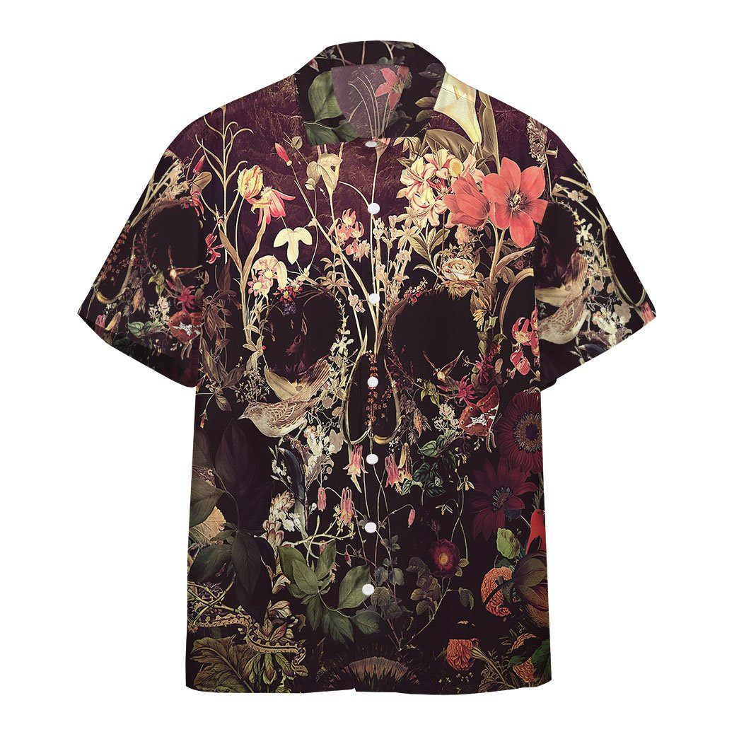 Bloom Skull Custom Hawaii Shirt