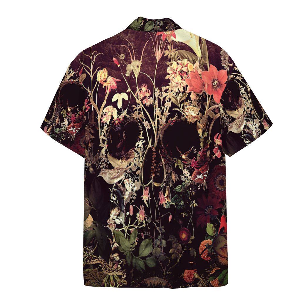 Bloom Skull Custom Hawaii Shirt 1