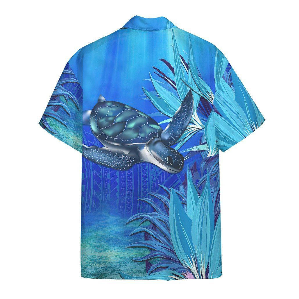 Blue Turtle Paradise Hawaii Shirt 1