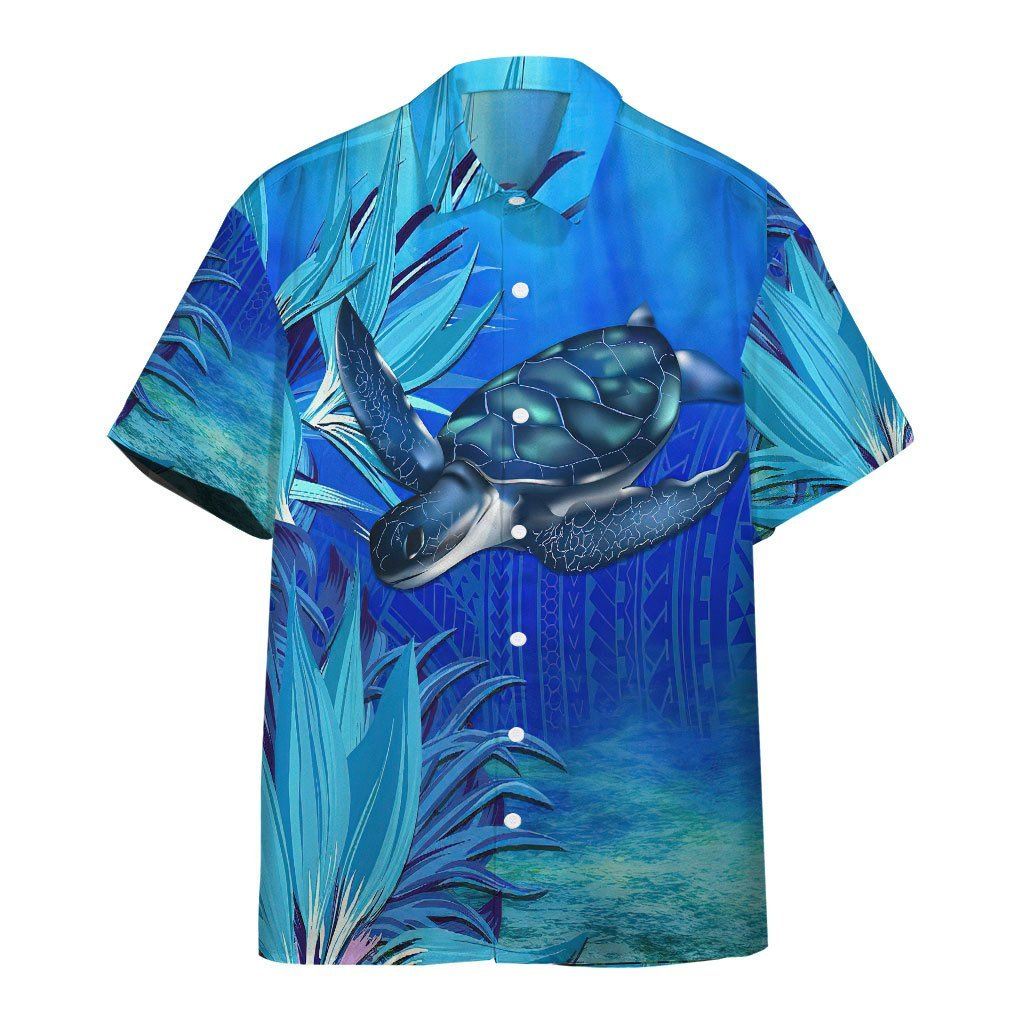 Blue Turtle Paradise Hawaii Shirt