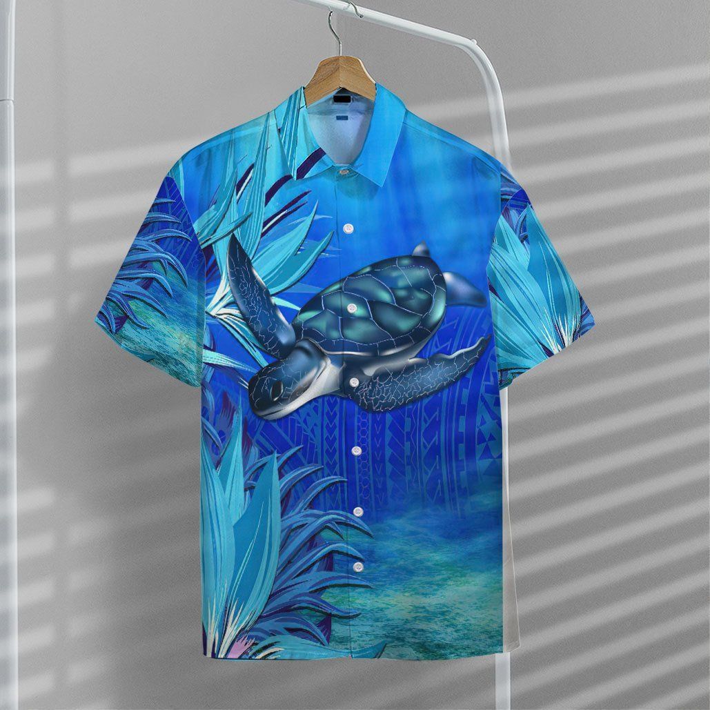 Blue Turtle Paradise Hawaii Shirt 7