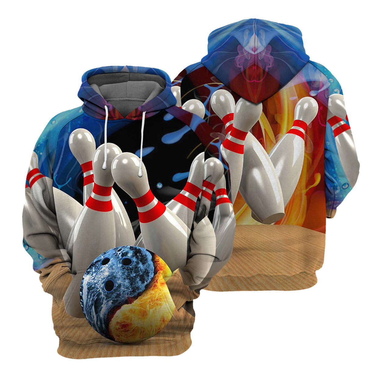 Bowling Unique All Over Print T-Shirt Hoodie Gift Ideas