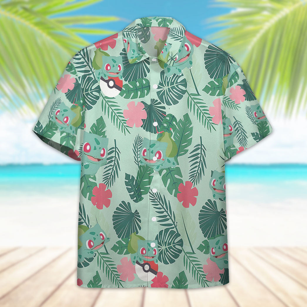 Bulbasaur Pokémon x Hawaii Custom Hawaiian Shirt 5