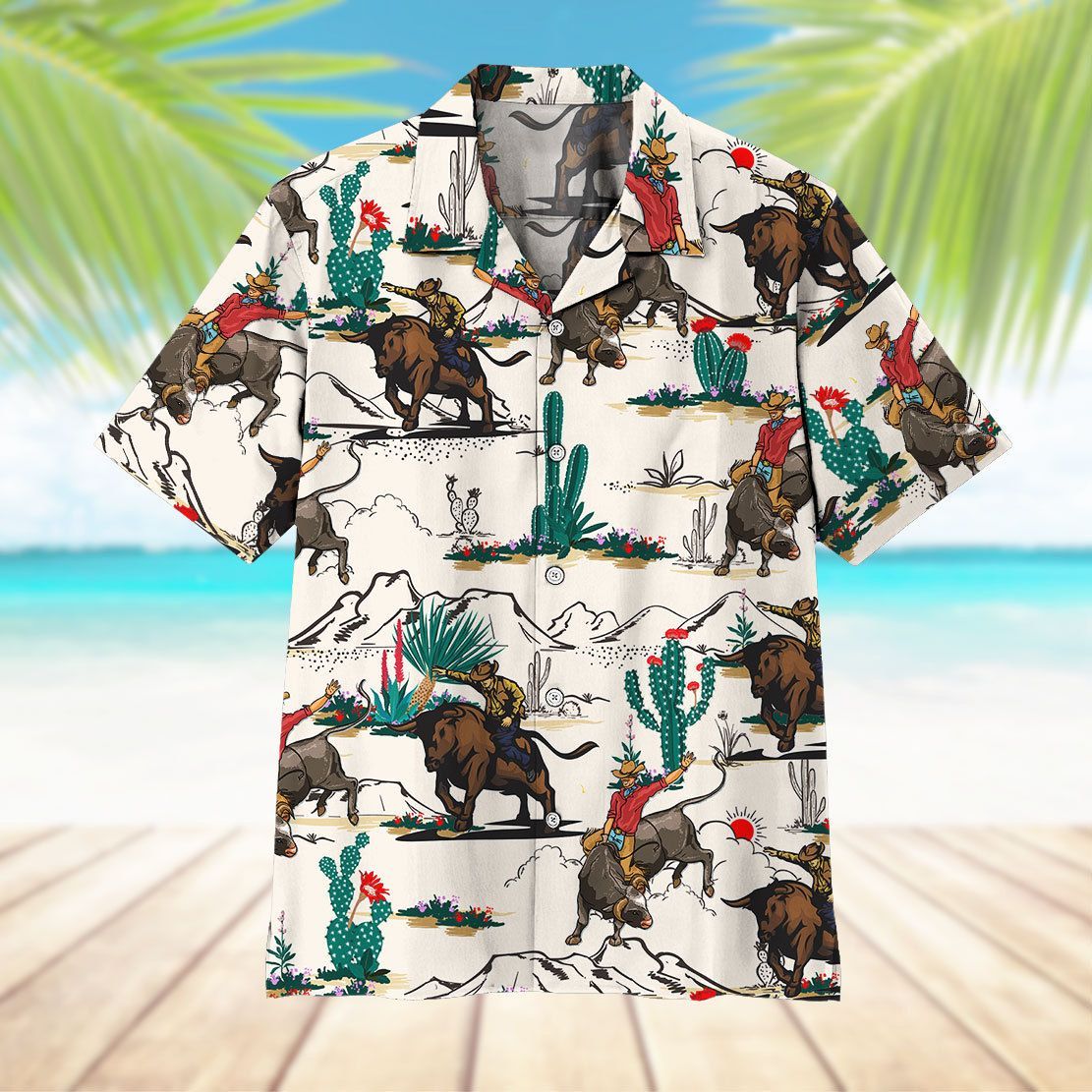 Bull Riding Hawaii Shirt 9
