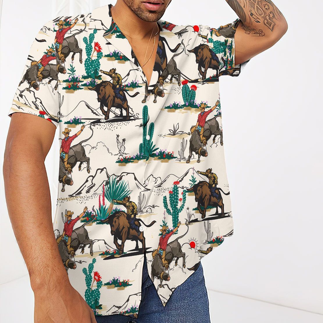 Bull Riding Hawaii Shirt 3