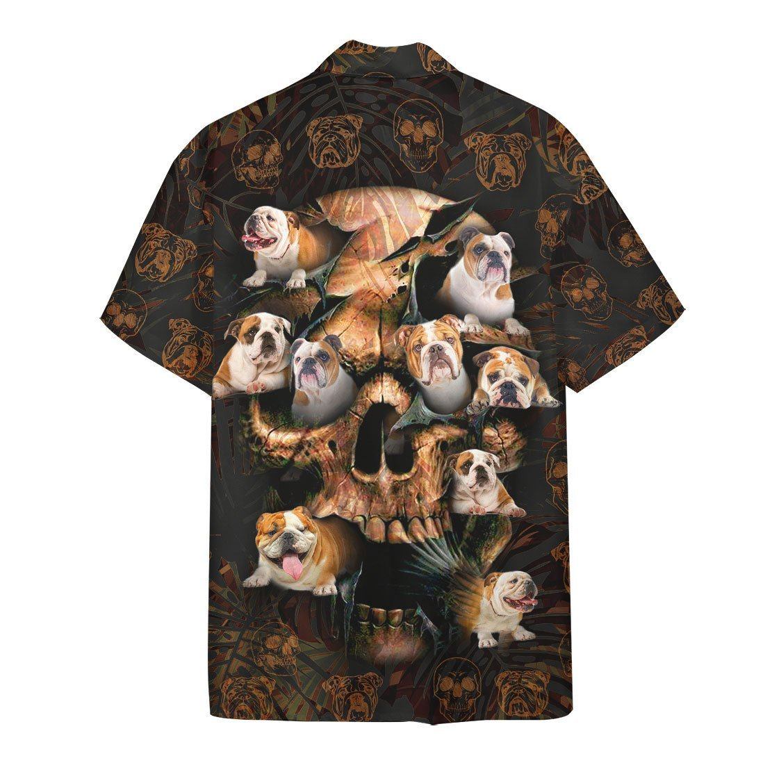 Bulldog Skull Hawaii Shirt 1