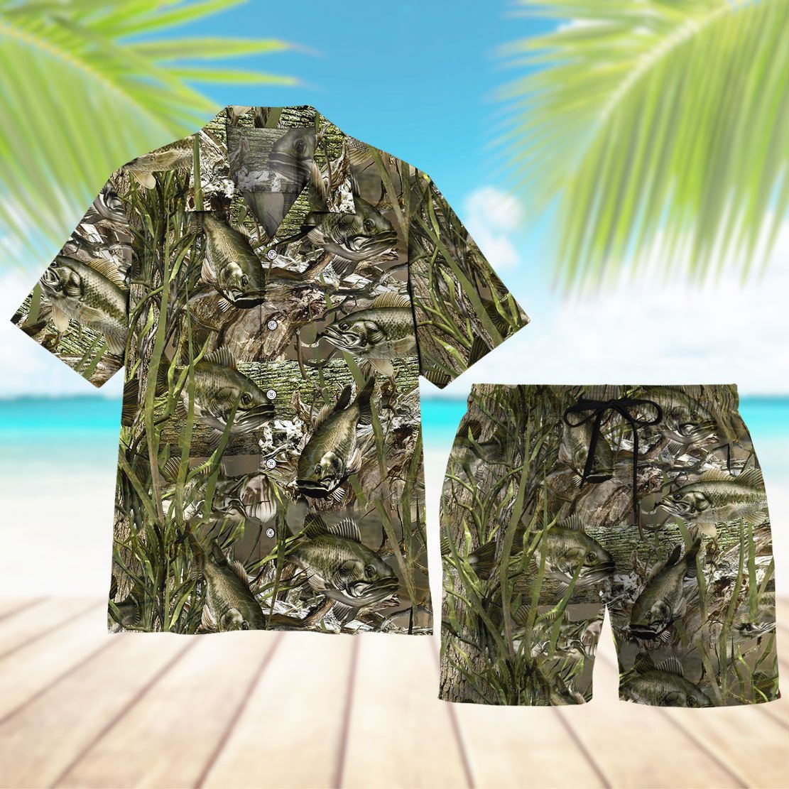 Camo Fishing Hawaii Shirt