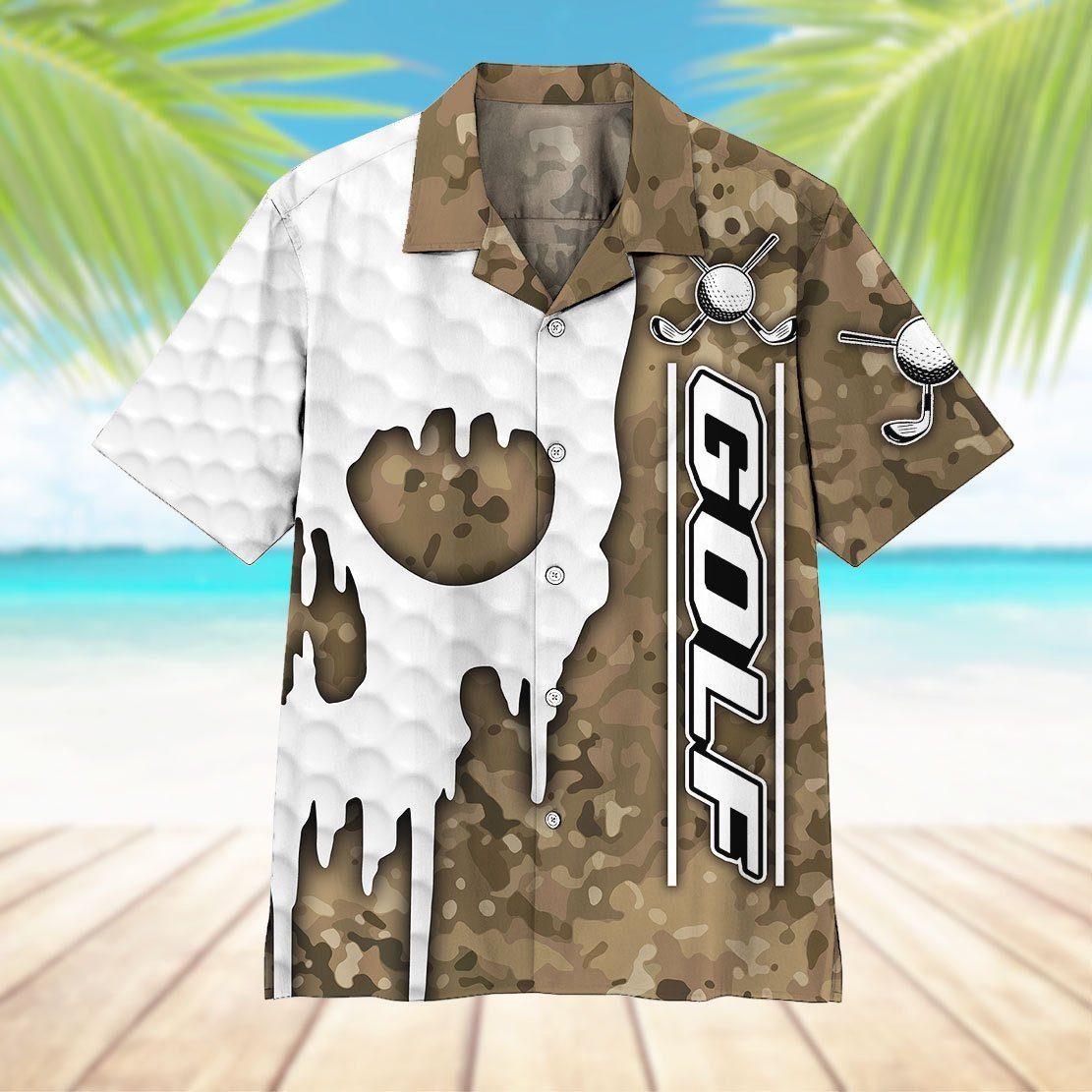 Camo Golf Hawaii Shirt