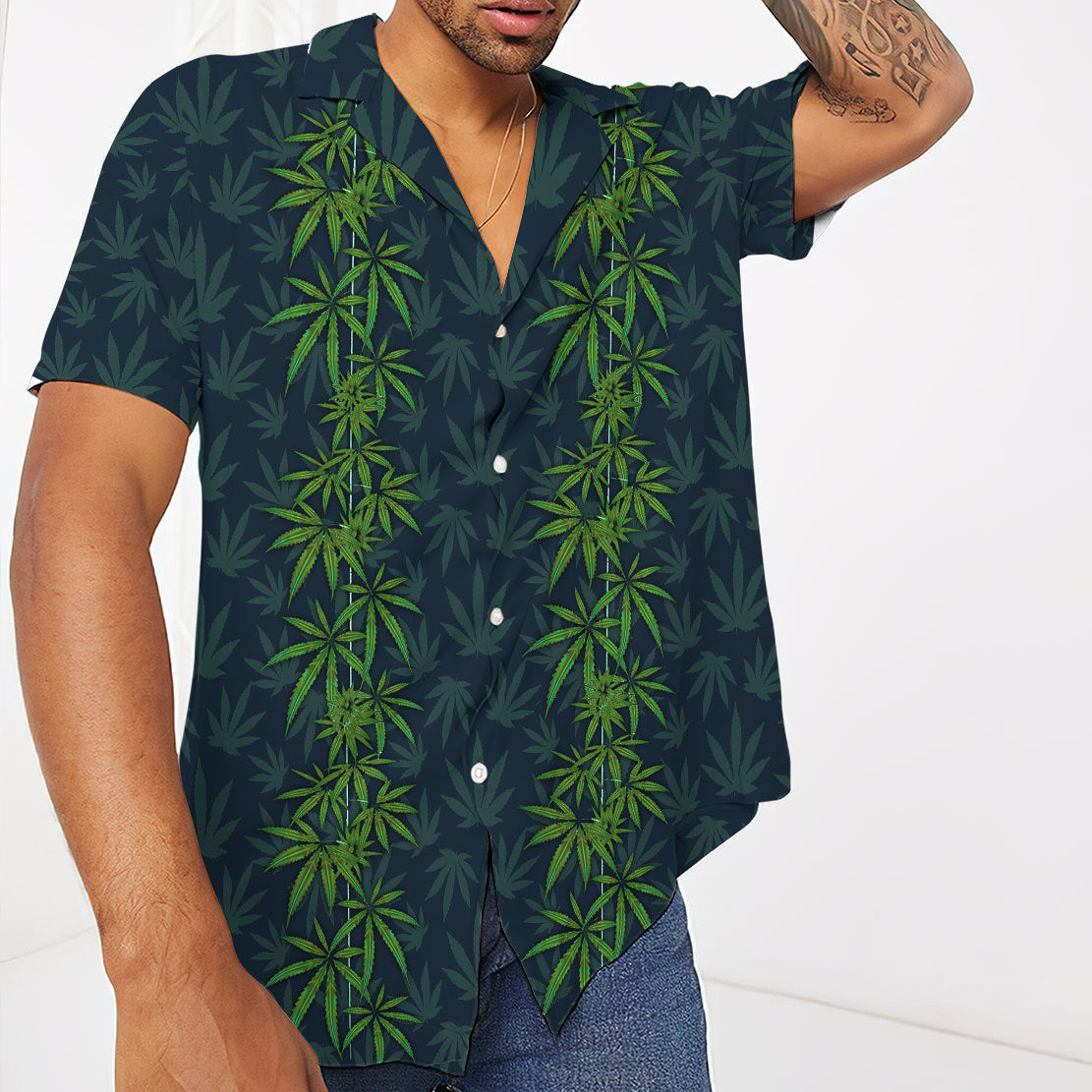Cannabis Leaves Hawaii Shirt 3