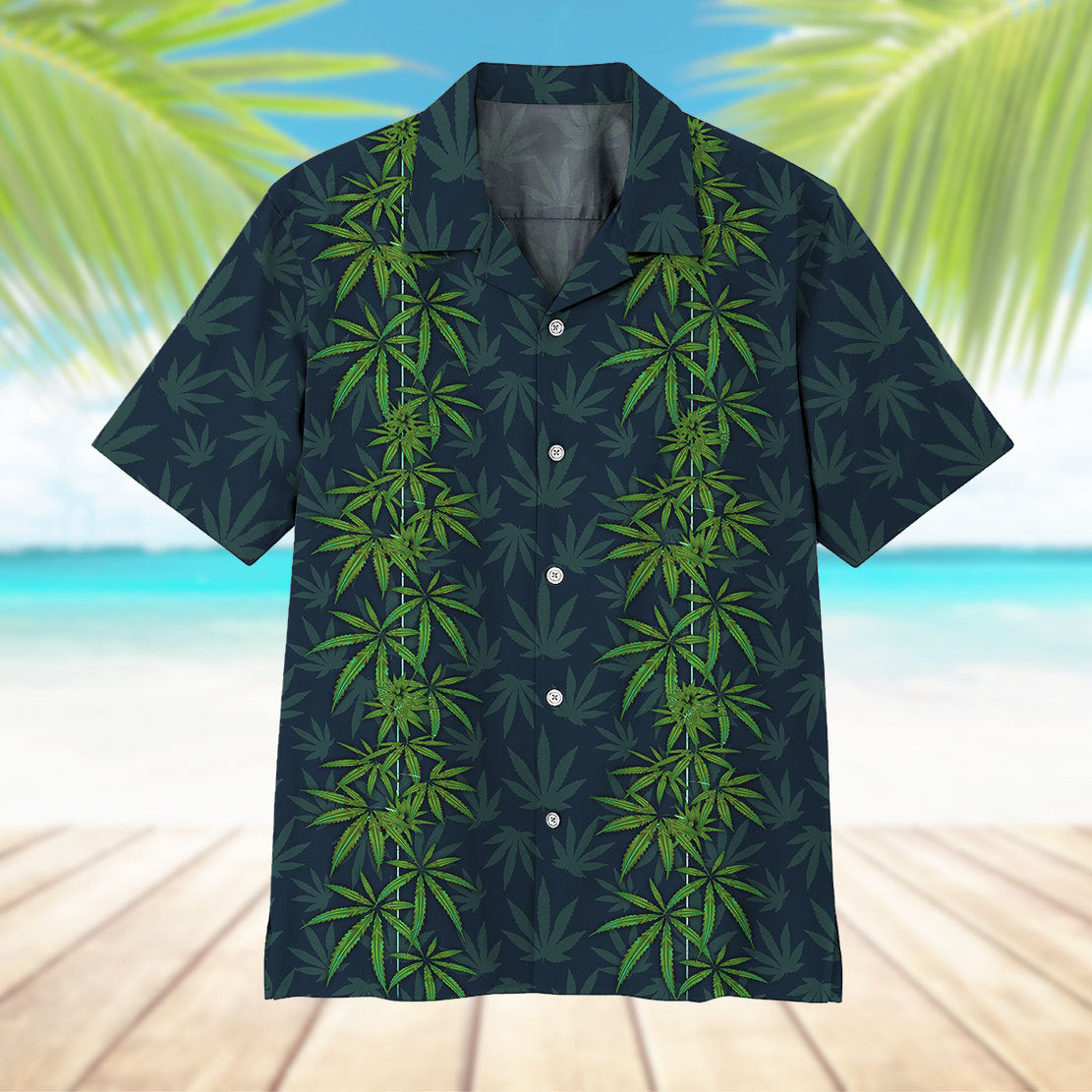 Cannabis Leaves Hawaii Shirt 9
