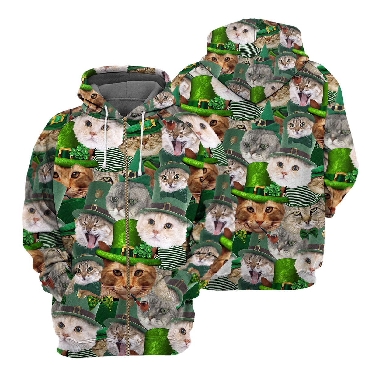 Cat Irish Unique All Over Print T-Shirt Hoodie Gift Ideas 5