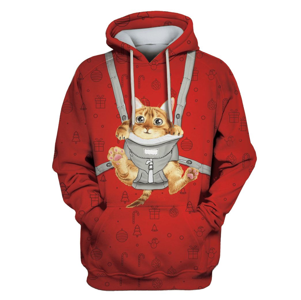 CAT MERRY CHRISTMAS Custom T-shirt – Hoodies Apparel