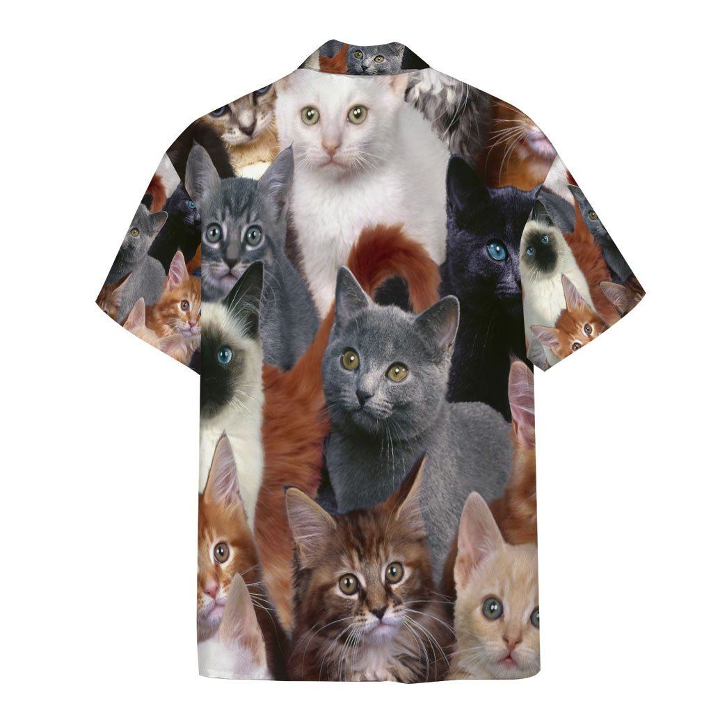 Cats Custom Short Sleeve Shirt 1