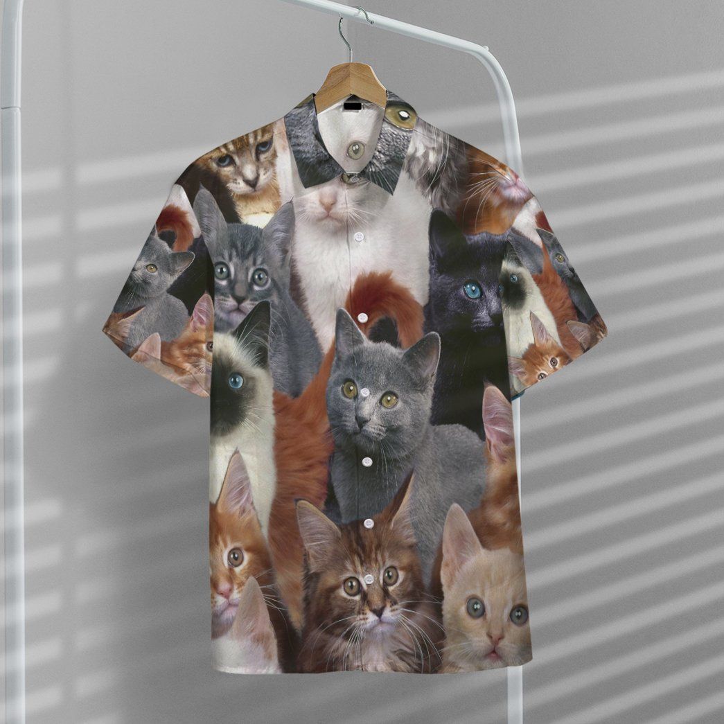 Cats Custom Short Sleeve Shirt 7