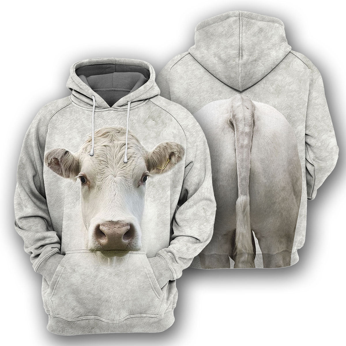 Charolais Cattle Unique All Over Print T-Shirt Hoodie Gift Ideas