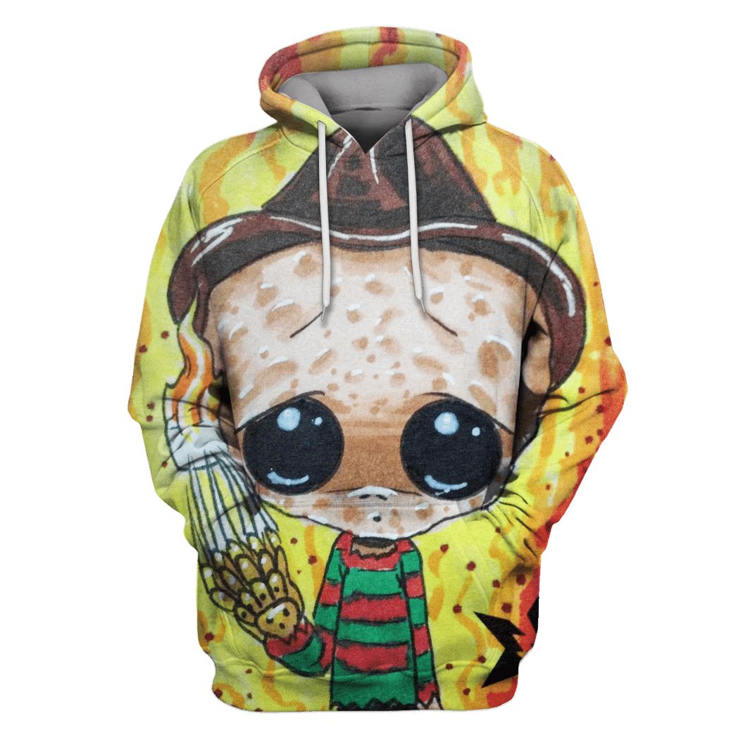 Chibi of Freddy Krueger Hoodies – T-Shirts – Zip Hoodies Apparel