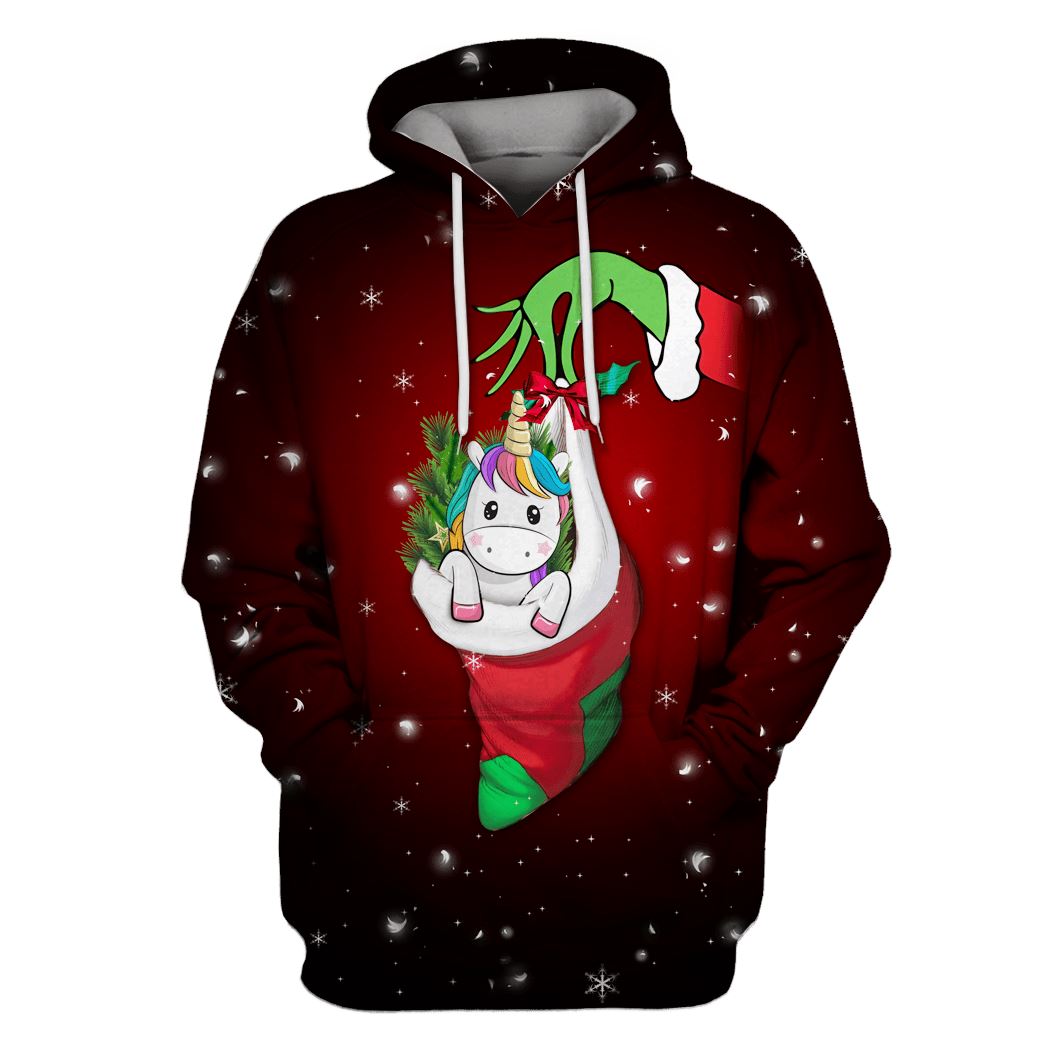 Christmas unicorn Custom T-shirt – Hoodies Apparel