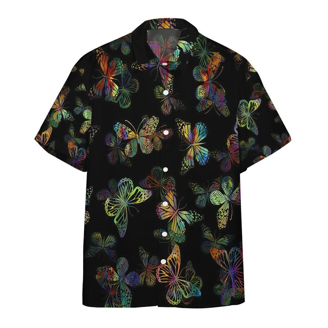 Colorful Butterflies Custom Hawaii Shirt