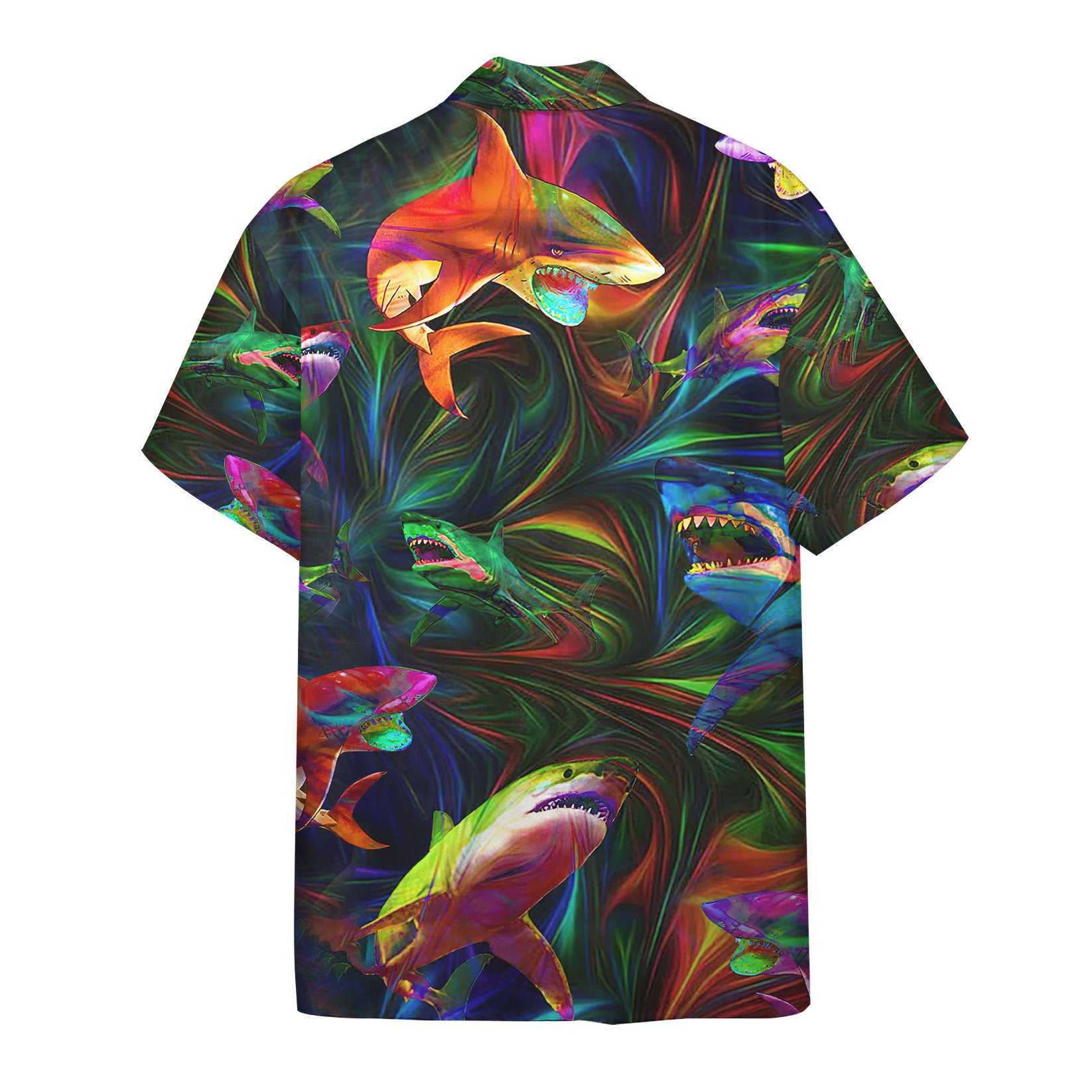 Colorful Shark Hawaii Shirt 1