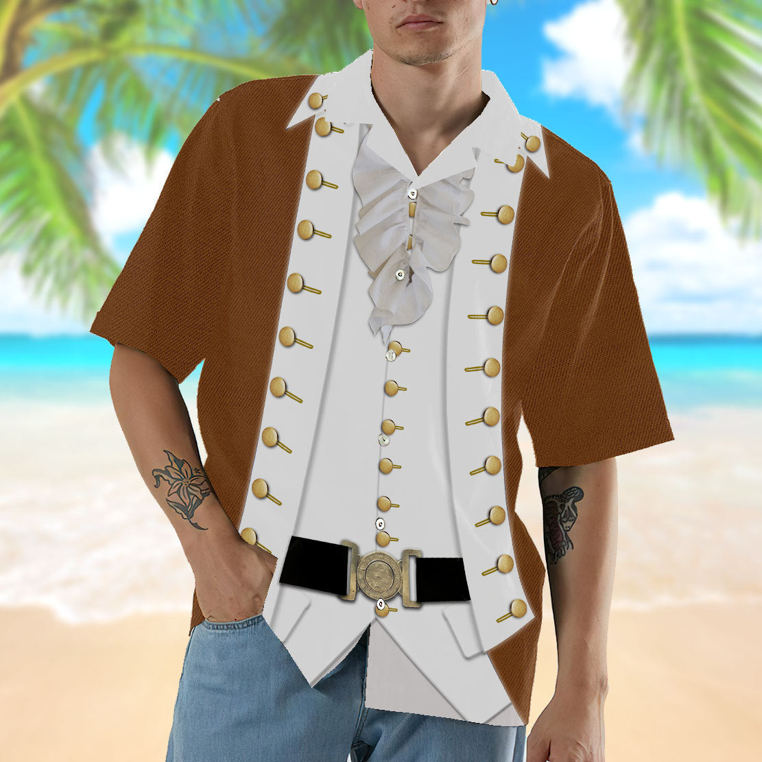 Cosplay Alexander Hamilton Custom Hawaii Shirt 9