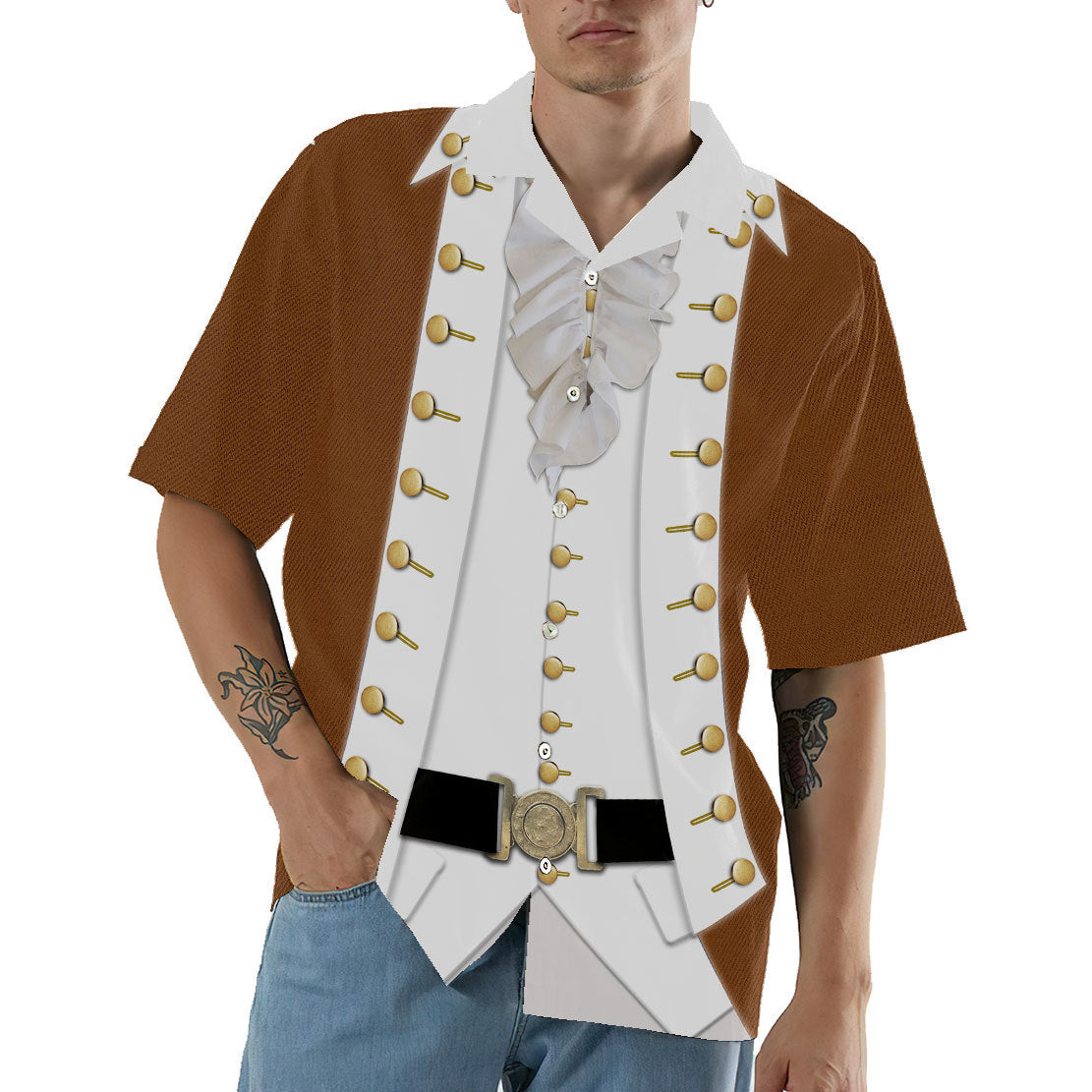 Cosplay Alexander Hamilton Custom Hawaii Shirt 3