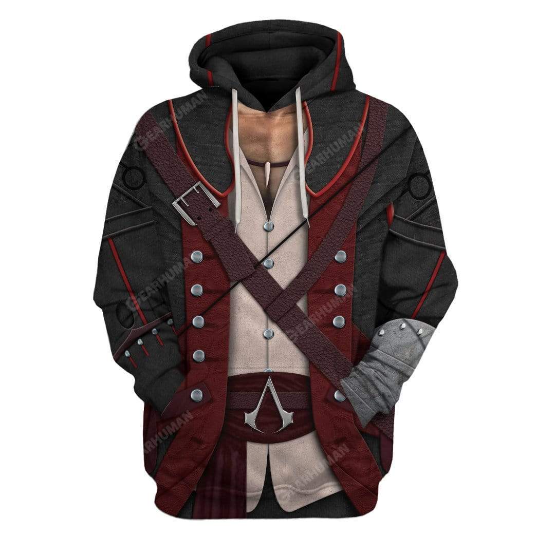 Cosplay Assassin’s Creed IV 4 Black Flag Connor Kenway T-Shirts Hoodies Apparel