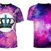 Crown Galaxy Hoodies T-Shirt Apparel 1