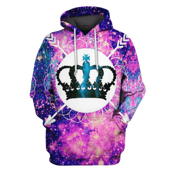 Crown Galaxy Hoodies T-Shirt Apparel