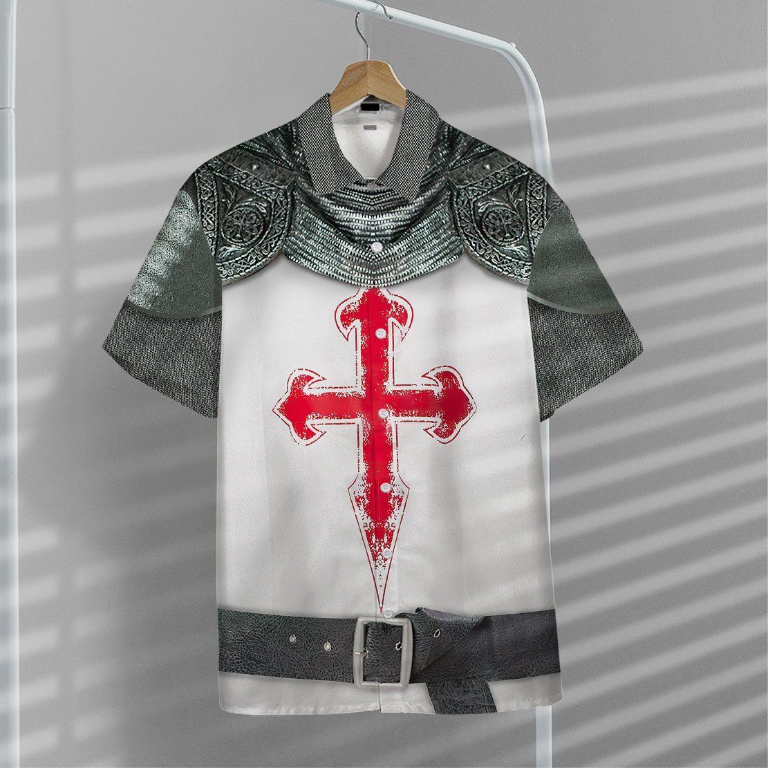 Crusader Knight Armour Hawaii Shirt 7