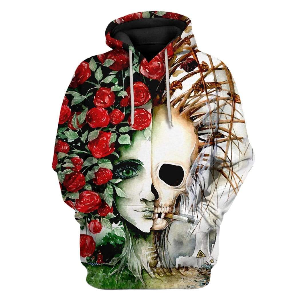 Custom Flowers And Skull Apparel