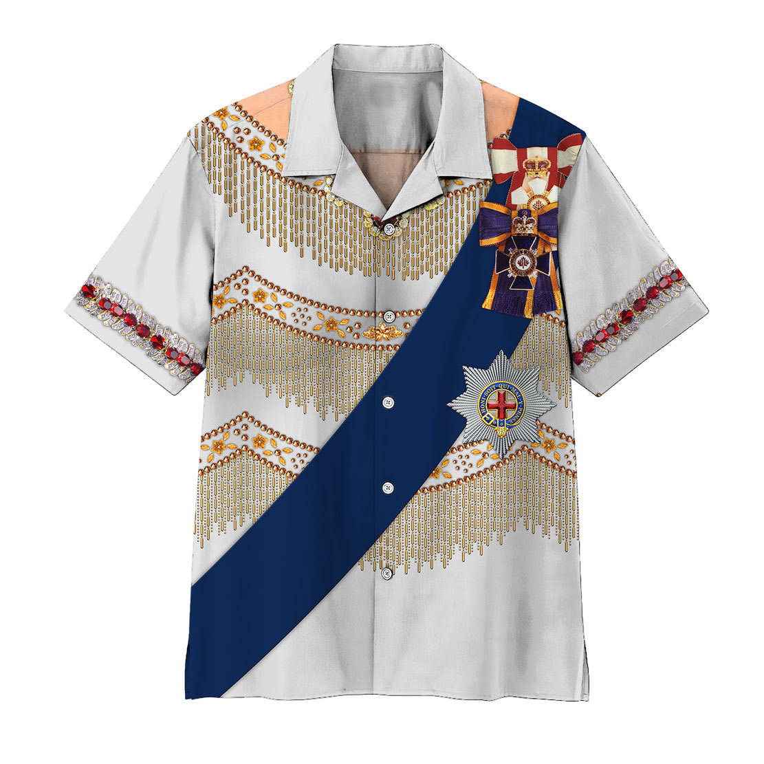 Custom Queen Elizabeth II Hawaii Shirt