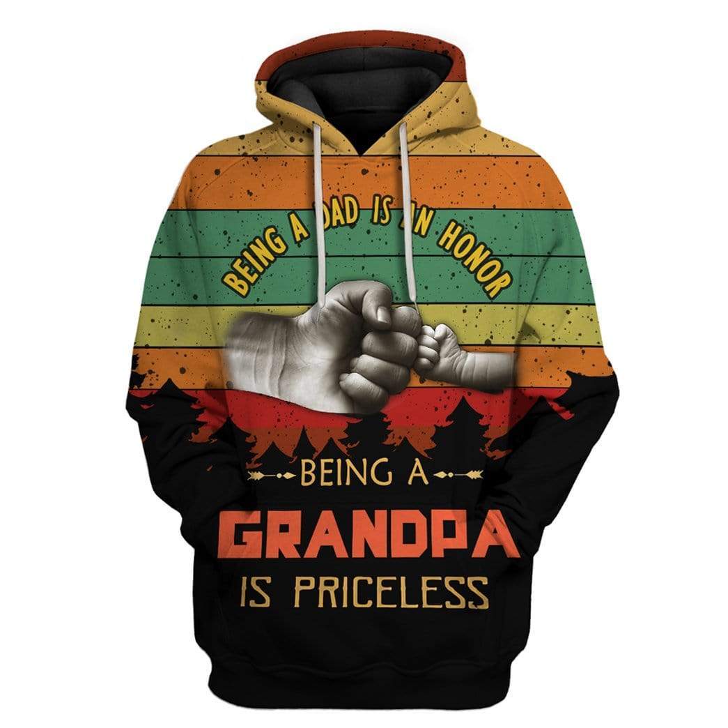 Custom T-shirt – Hoodies Being A Grandpa Is Priceless